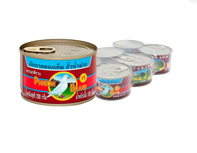 นกพิราบ ผักกาดดอง ฝาดึง 230 ก. x 6