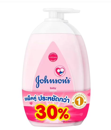 จอห์นสัน โลชั่น ชมพู 500 มล. x 2