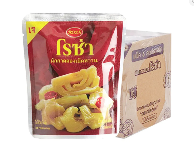 โรซ่า ผักกาดดองเผ็ดหวาน 145 ก. x 6