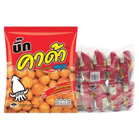 บิ๊กคาด้า ขนมอบกรอบ รสปลาหมึก 14 ก. x 12