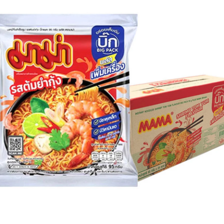 มาม่า บะหมี่กึ่งสําเร็จรูป บิ๊กแพค รสต้มยำ 95 ก. x 24