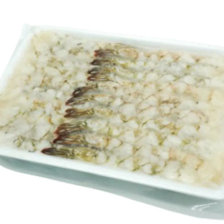 กุ้งขาวยืดแช่แข็ง ขนาด 13.5 ± 0.5ซม (20ชิ้น/แพ็ค)