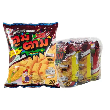 ตูมตาม ข้าวโพดอบกรอบ รสบาร์บีคิว 91 ก. x 3