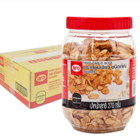 เอโร่ กระเทียมเจียว ชนิดแผ่น 270 ก. x 12