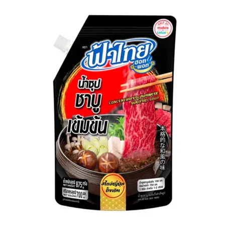 ฟ้าไทย น้ำซุปชาบู เข้มข้น สำเร็จรูป 700 มล.