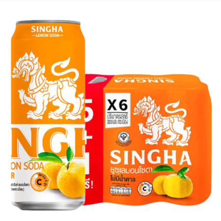 สิงห์ ยูสุเลมอน โซดา 330 มล. x 6