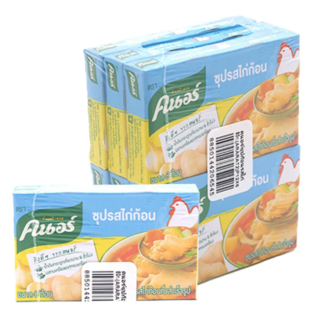 คนอร์ ซุปก้อน รสไก่ 80 ก. X 6