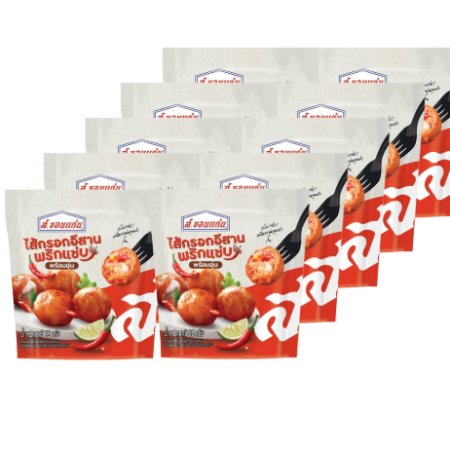 ไส้กรอกอีสานพริกแซ่บ ส.ขอนแก่น 65 กรัม (10 ซอง/แพ็ค)