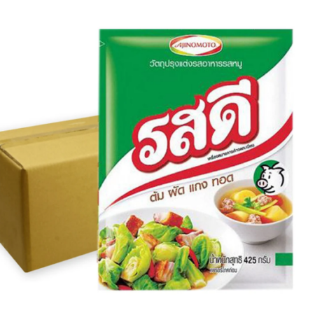 รสดี ผงปรุง รสหมู 400ก.X20X1ลัง