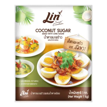 ลิน น้ำตาลมะพร้าวผสมอ้อย 1 กิโลกรัม