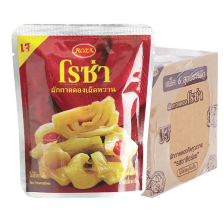 โรซ่า ผักกาดดองเผ็ดหวาน 145 ก. x 6
