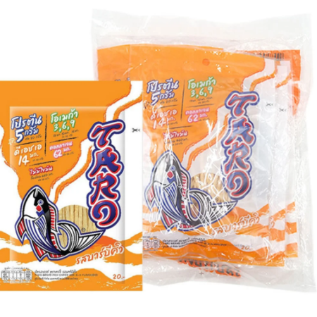 ทาโร ปลาสวรรค์ รสบาร์บีคิว 20 ก. x 6