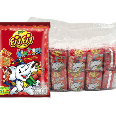 ยำยำ ช้างน้อย บะหมี่กึ่งสำเร็จรูป รสบาร์บีคิว 20 ก. x 60