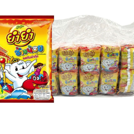 ยำยำ ช้างน้อย บะหมี่กึ่งสำเร็จรูป รสต้มยำกุ้ง 20 ก. x 60