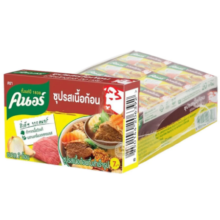 คนอร์ ซุปรสเนื้อก้อน 20 ก. 24 ชิ้น