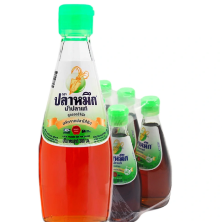 ปลาหมึก น้ำปลา ขวดแก้ว 300 มล. x 6