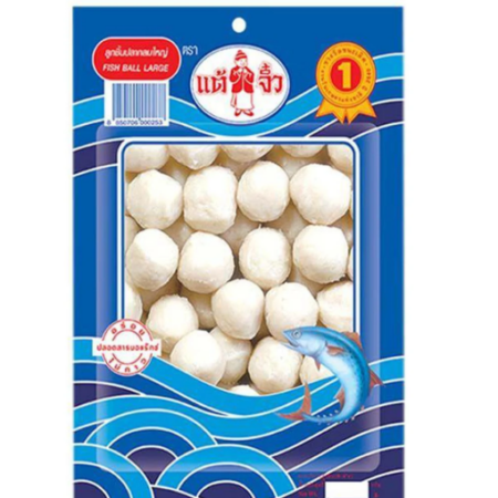 แต้จิ๋ว ลูกชิ้นปลากลม ใหญ่ 400 ก.-