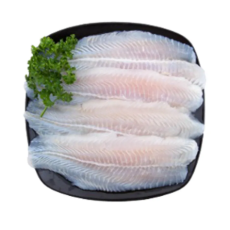 เนื้อปลาแพนกาเซียส ดอรี่แล่แช่แข็ง (170-220กรัม/ชิ้น) net weight70% 1กก.