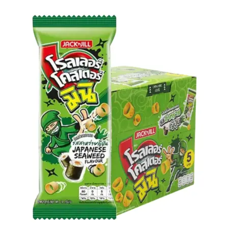 โรลเลอร์ โคสเตอร์ มินิมันฝรั่ง รสสาหร่ายญีปุ่น 14 ก. 12 ซอง