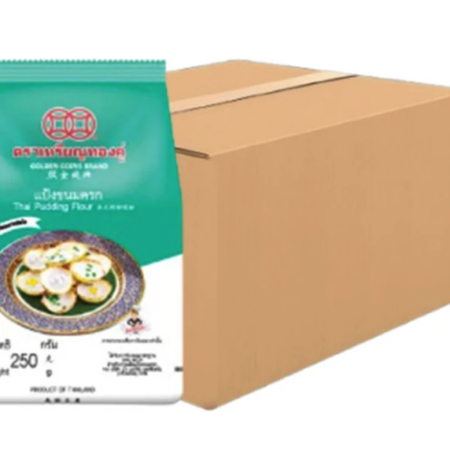 เหรียญทองคู่ แป้งขนมครก ขนาด 250 กรัม x 12 ถุง (ยกลัง)