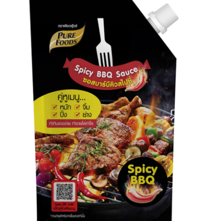 เพียวฟู้ดส์ ซอสบาร์บีคิวสไปซี่ 800 ก.