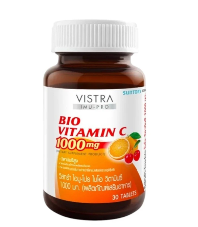 วิสทร้า ผลิตภัณฑ์เสริมอาหาร ไอมู-โปร ไบโอ วิตามินซี 1000 มก. 30 เม็ด