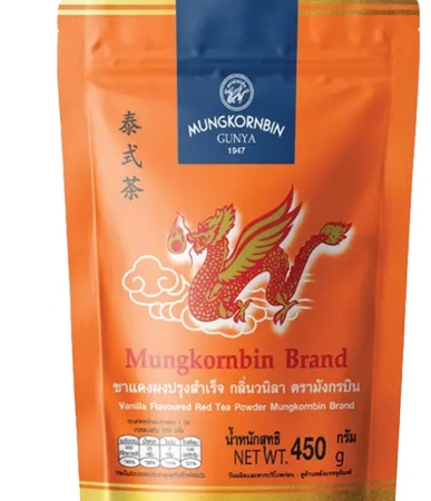 มังกรบิน ชาแดงผงปรุงสำเร็จ กลิ่นวานิลลา 450 ก.