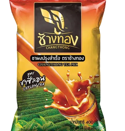 ช้างทอง ชาผง สูตรชาซีลอน 400 ก.