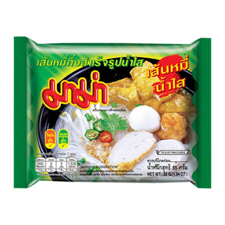 Mama instant noodles, clear soup, 55 grams, pack of 4