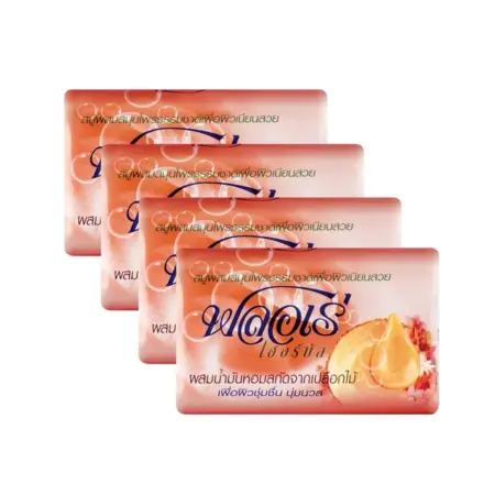 สบู่ก้อน ฟลอเร่ เฮอร์บัล  105 กรัม x 4