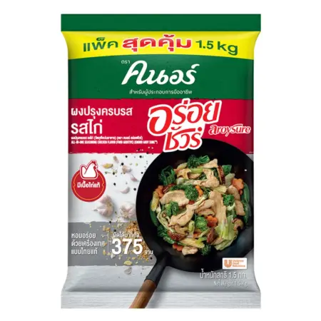คนอร์ อร่อยชัวร์ ผงปรุงครบรส รสไก่ ขนาด 1.5 กก.