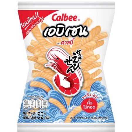 Calbee Shrimp Crackers, Original Flavor, 52 g.