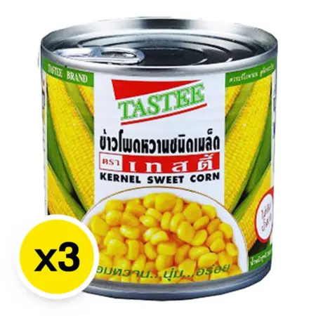 ข้าวโพดหวานชนิดเม็ด  340 กรัม x 3