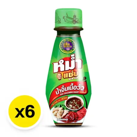 หม่ำแซ่บ น้ำจิ้มเนื้อวัว 100 มล. X 6