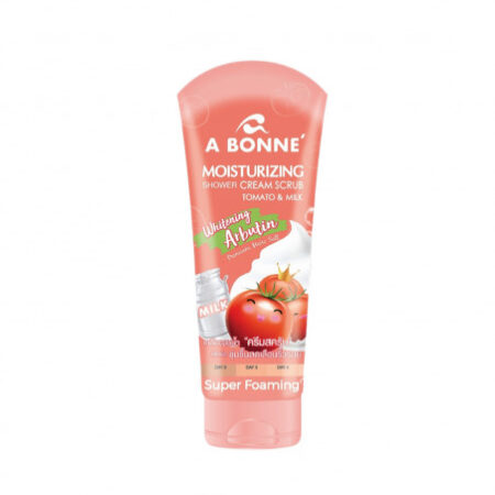 เอ บอนเน่ มอยส์เจอร์ไรซิ่ง ครีมอาบน้ำ สครับ มะเขือเทศและนม 350 กรัม