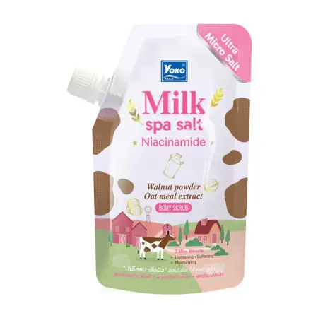 โยโกะ บอดี้สครับ โกลด์มิลค์ สปาซอลท์ ไนอาซินาไมด์ 350 กรัม