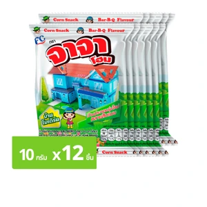 Jaja Crispy Corn BBQ Flavor 10g. Pack of 12