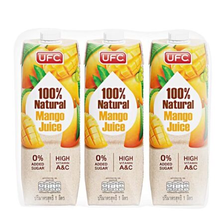 น้ำมะม่วงธรรมชาติ 100%  1 ล. X 3