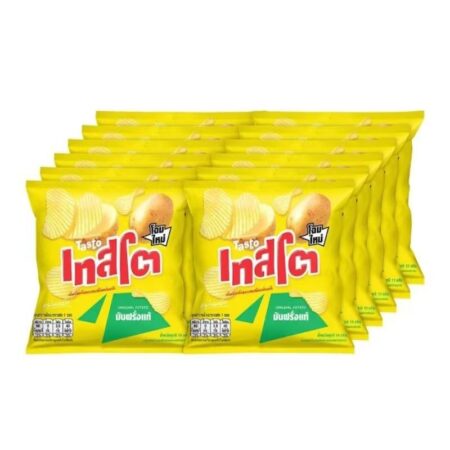 Testo Potato Chips, Plain, Real Potato Flavor, 11 g., Pack of 12