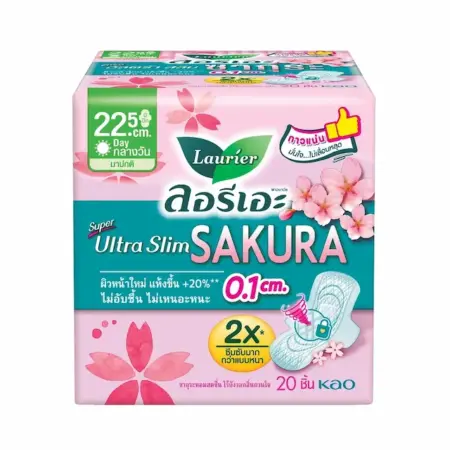 ลอรีเอะ ซูเปอร์ อัลตร้า สลิม สวีท ซากุระ 22.5 ซม.
