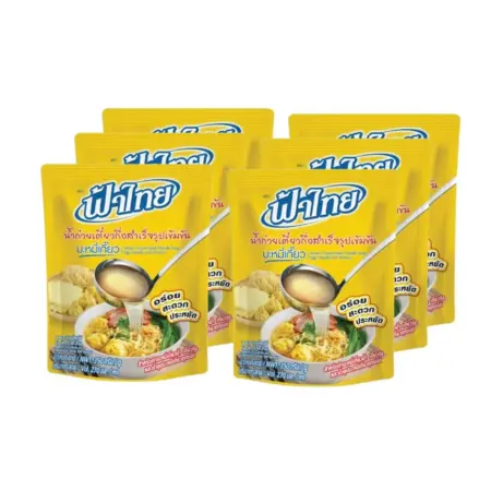 น้ำก๋วยเตี๋ยวกึ่งสำเร็จรูป รสเข้มข้น x6