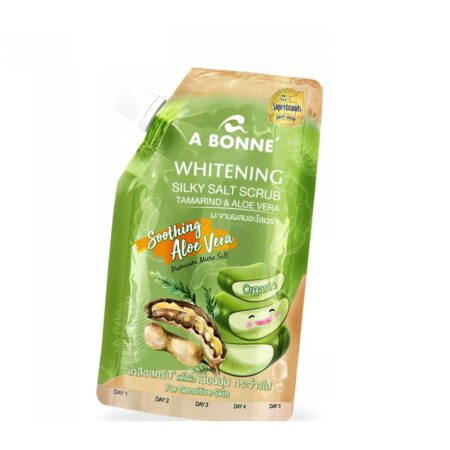 เอ บอนเน่ ไวท์เทนนิ่ง ซิลกี้ ซอลท์ สครับ รสมะขามและว่านหางจระเข้ 350 กรัม