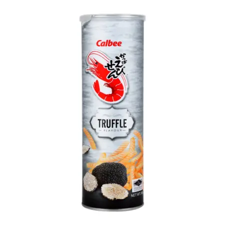 Calbee Shrimp Crackers, Truffle Mushroom Flavor, 80 g.