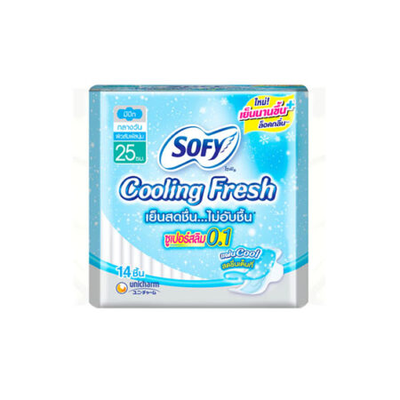 Sofy Cooling Fresh Super Slim 0.1 with wings 25 cm.