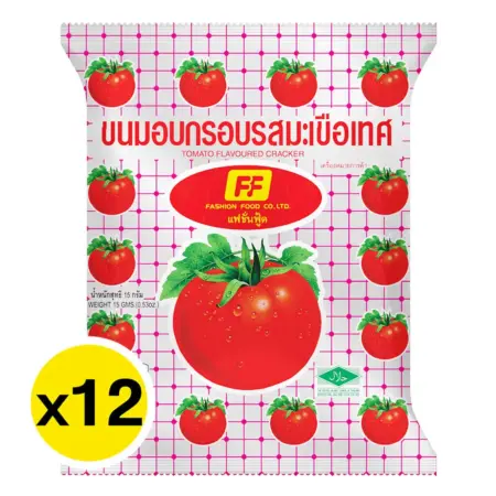 Tomato Flavored Crispy Baked Snacks