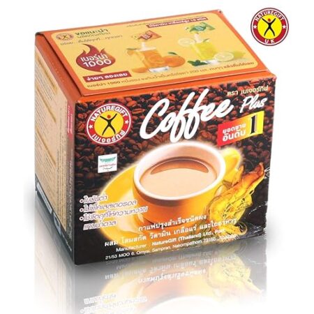 Nature Gift Coffee Plus mixed with fiber, ginseng extract, vitamins and minerals, 13.5 grams, 10 sachets per pack
