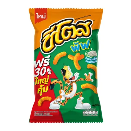 Cheetos Puffs, Sour Cream and Onion Flavored Baked Corn Snacks, 66 g.