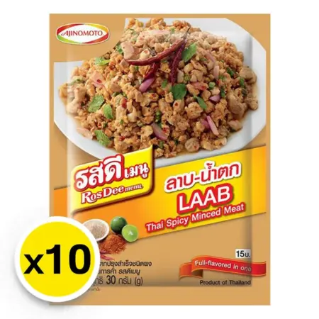 รสดี เมนู ลาบ-น้ำตก 30กรัม x 10