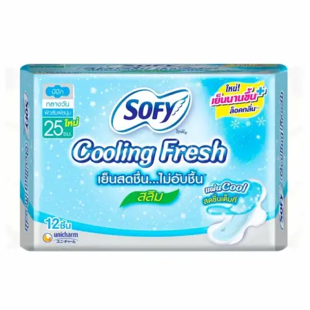 Sofy Cooling Fresh Slim with Wings 25 cm.