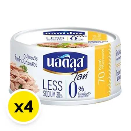 นอติลุส ทูน่าแซนวิช ในน้ำมันถั่วเหลือง 165 กรัม x 4